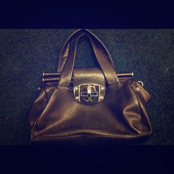 Black leather tote - Picture 1 of 1