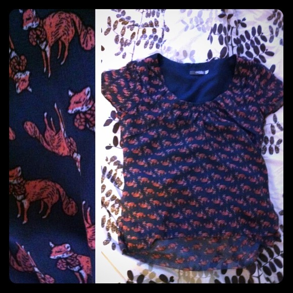 Chic fox sheer blouse - Picture 1 of 1