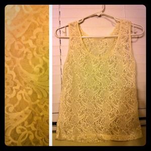 Lacey Creme tank