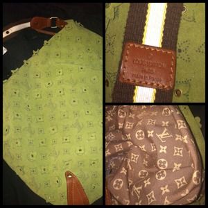 Green Louis Vuitton shoulder bag