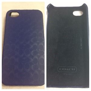 Coach Navy blue iphone 4/4s case