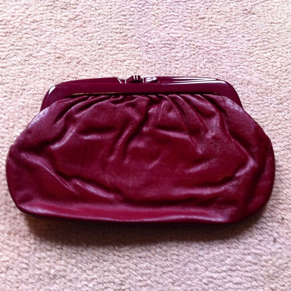 Vintage Italian Leather Clutch - Picture 2 of 4