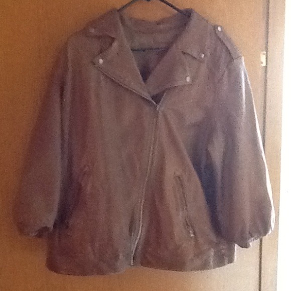 REDUCED - GAP Leather Jacket 3/4 Sleeve