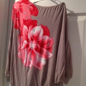 One shoulder shirt nwot!!!!