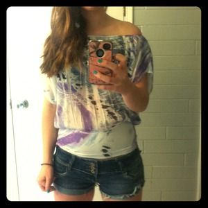 Charlotte Russe shoulder top! Never worn!