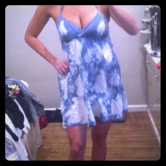 Tie died denim Seven dress