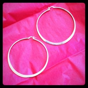 Sterling Tiffany Hoops reserved @tara22