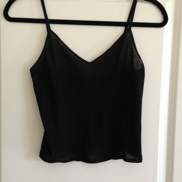 Sheer silk cami tank