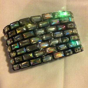 hold for tinker_bellBlack & multi colored bracelet