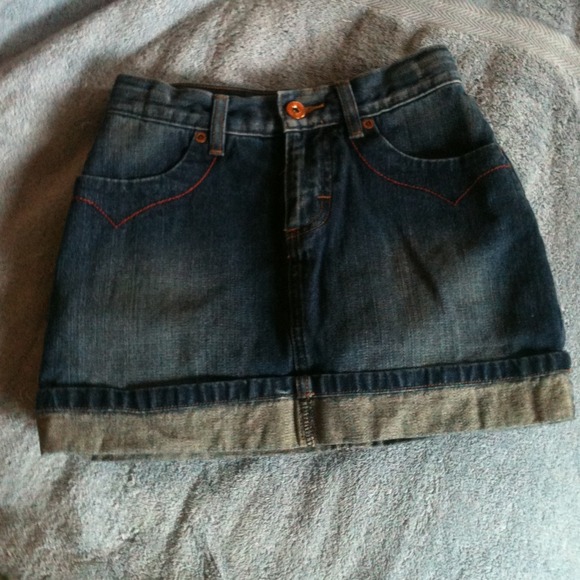 Girls Jean Skort - Picture 2 of 4