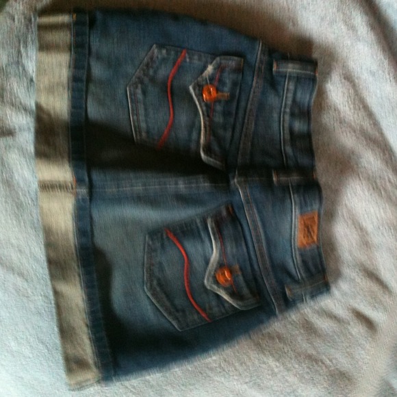 Girls Jean Skort - Picture 3 of 4