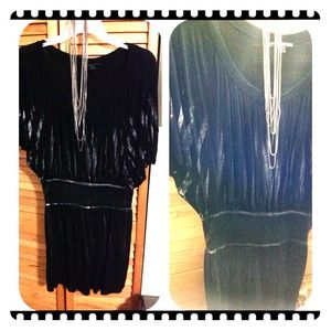 SOLD Forever 21 mini dress with silver details.