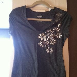 Embellished Express Tee, Small- worn 1x!