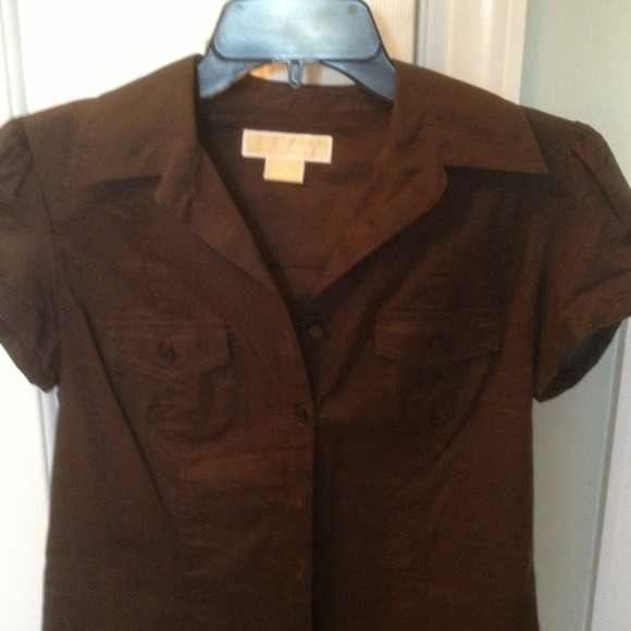 Michael by MK chocolate blouse.