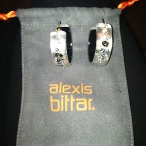 Alexis bittar hoop earrings