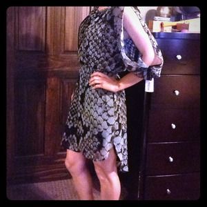 Jessica Simpson snake print high lo dress