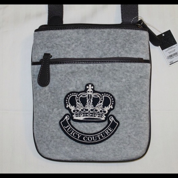 Queen of prep gray CROSSBODY NWT juicy couture
