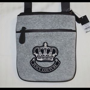 Queen of prep gray CROSSBODY NWT juicy couture