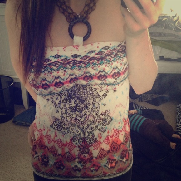 ⛔SOLD⛔Tie Halter Top