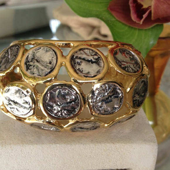 Kenneth Jay Lane ancient coins bracelet