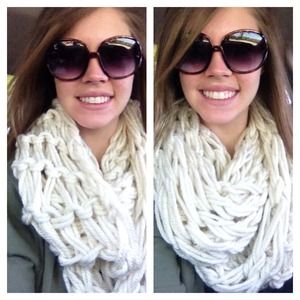 Super soft, cozy, comfy, hand-made infinity scarf.