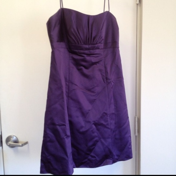 SoLD!!!! Davids Bridal lapis bridesmaid dress sz 1 - Picture 1 of 4
