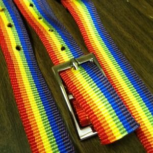 Three dog collars - rainbow design 🐶