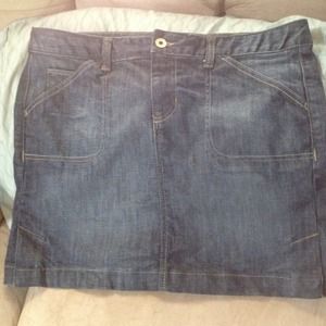 Calvin Klein dark wash skirt