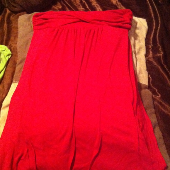 Dresses & Skirts - Sold! Pink tube dress, reduced from $18