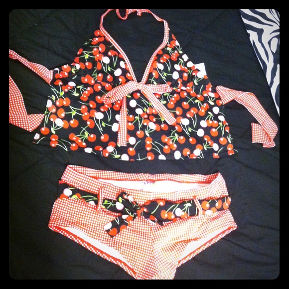 Cherry bathing suit