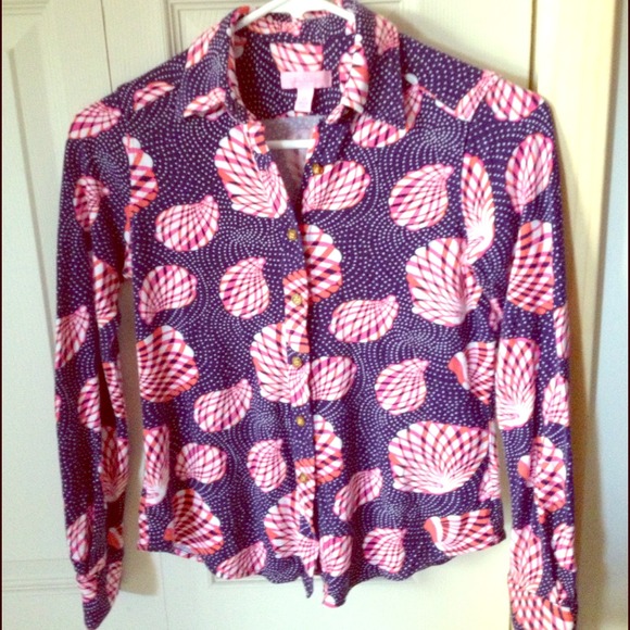 Lilly Pulitzer Seashells Long Sleeve Shirt