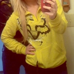 Yellow Fox Brand V-neck Hoodie