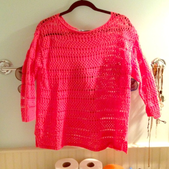 Overside pink sweater
