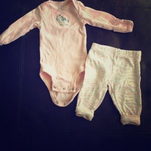 Carter's baby girls 2 piece