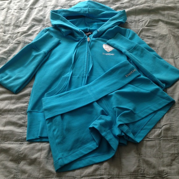 Bebe hoodie and matching shorts reserved!