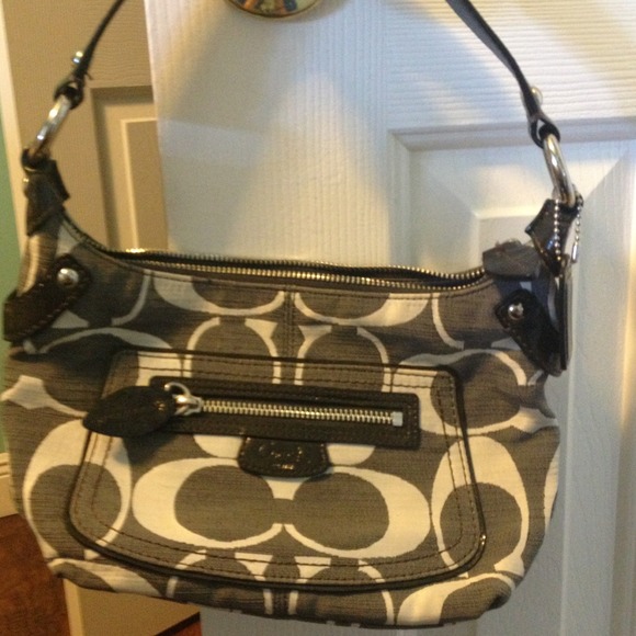 Black/White Authentic Coach Handbag