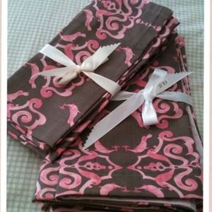 Handmade Table Runner and  matching Napkins!!!