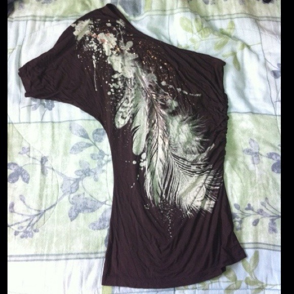 💢Hold💢Brown feather top