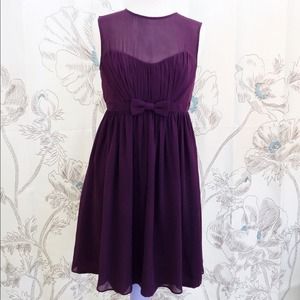 BHLDN plum savoy dress 🎀
