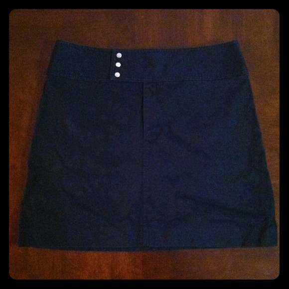 Preppy, Navy- Banana Republic skirt!