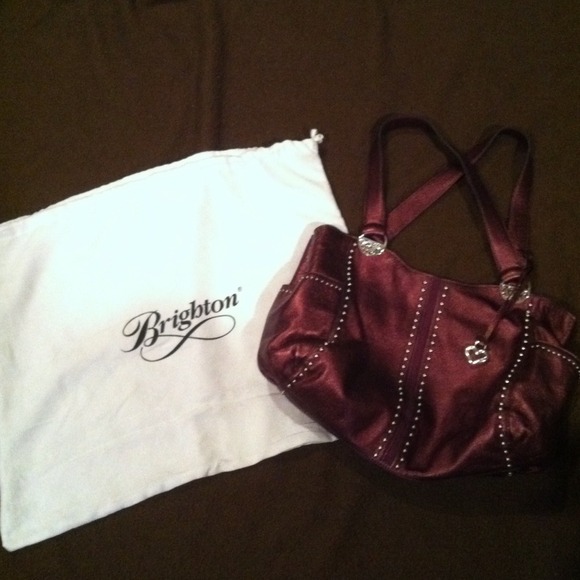 Brighton purple metallic bag