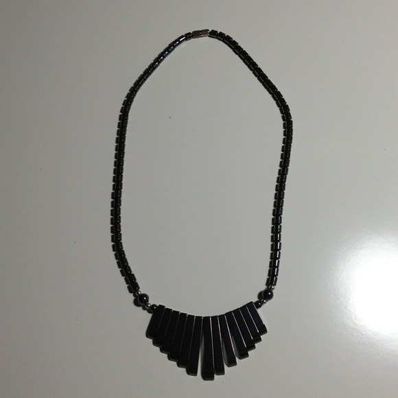 Marcasite necklace made in Jamaica