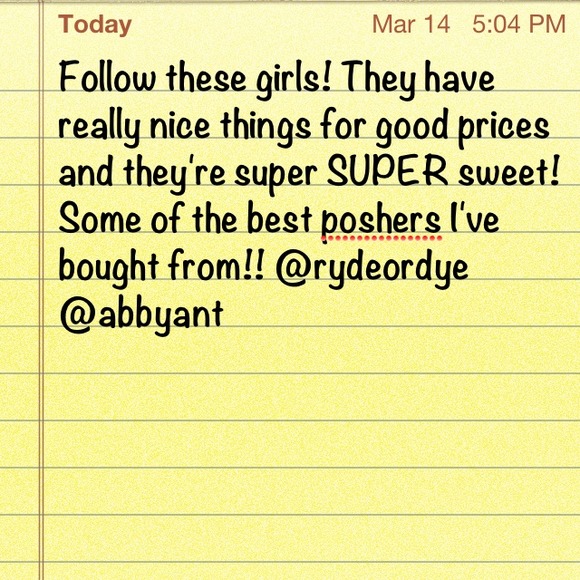 Follow these poshers!!