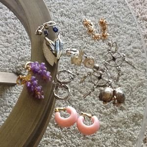 Clip earrings