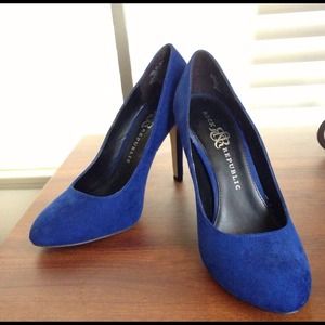 Blue Suede Heels