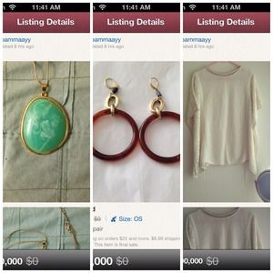 Reserved! White sweater, earrings, necklace