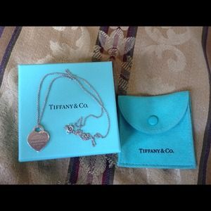 Tiffany & Co. Heart pendant on 14" chain
