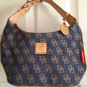 Bucket handbag. Denim and in excellent condition.