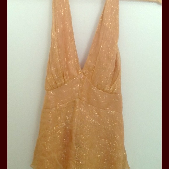 SOLD!! Retro Gold Halter