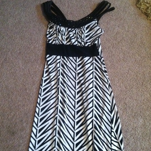 Black and white dress